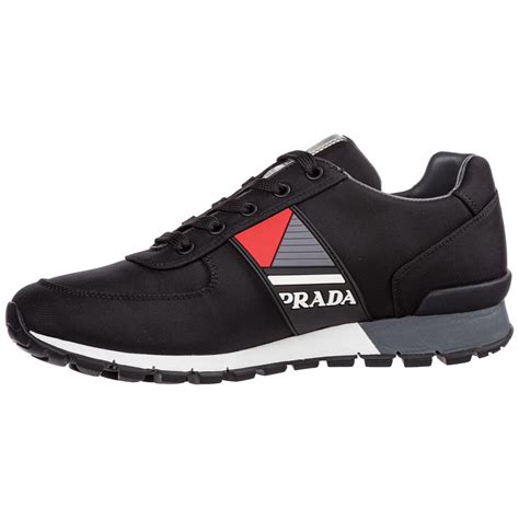 prada sneakers nero|black prada sneakers men.